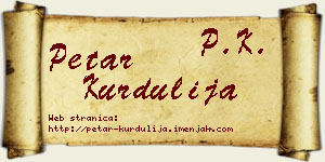 Petar Kurdulija vizit kartica